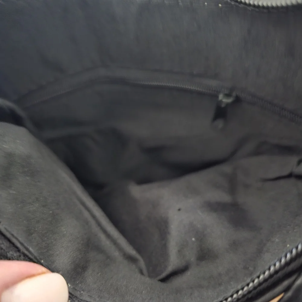 Genuin Leather  Crossbody Purse  Black